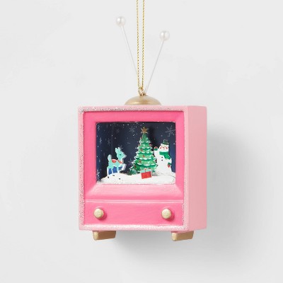 Pink Retro TV Christmas Tree Ornament - Wondershop™