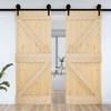 VidaXL Door NARVIK 37.4"x82.7" Solid Wood Pine - 3 of 4