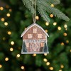 Northlight Battery Operated Lighted Rustic House with Trees Christmas Ornament - 4" - Brown - 2 of 4