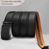 Paaaawaters Leather Ratchet Belt Men, Effortless Style - 3 of 4