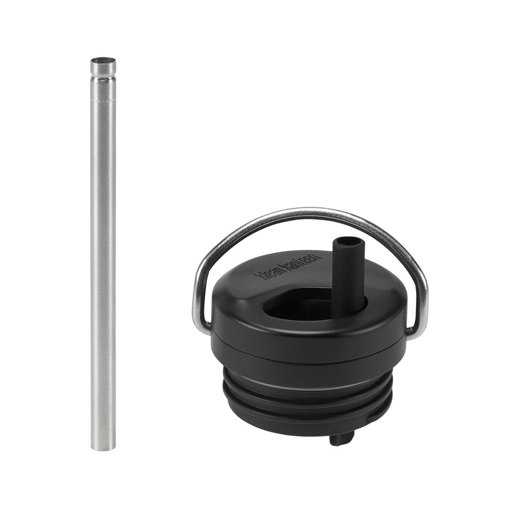 Klean Kanteen TKWide Stainless Steel Twist Open Straw Cap - Black