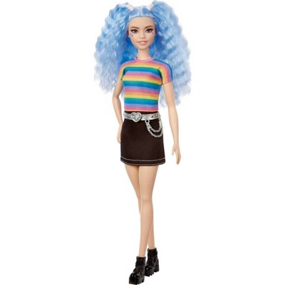 Barbie Fashionista Doll Rainbow Striped Top Target