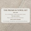 Ultra-Soft Cotton and Modern Linen-Like Border Bath Towels - Great Bay Home - 2 of 4