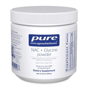Pure Encapsulations NAC + Glycine Powder - Immune Support, Detox Cleanse & Glutathione Production* - Amino Acids - Gluten Free & Non-GMO - 5.6 oz - 1 of 4