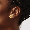Black Bow Jewelry 11mm (7/16 Inch) 14k Yellow Gold Polished Button Post Earrings - 3 of 4