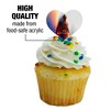 Superman 2025 Poster Heart Love Cupcake Picks Toppers Decoration Set of 6 - 3 of 4
