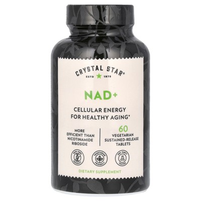Crystal Star NAD+, 60 Vegetarian Sustained-Release Tablets