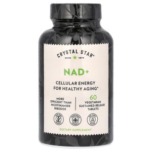 Crystal Star NAD+, 60 Vegetarian Sustained-Release Tablets - 1 of 4