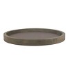 11.8" Rustic Round Wood Tray Brown - Stonebriar Collection - 4 of 4