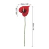 Unique Bargains Artificial Anthurium Lily Flowers for Home Decor 10 Pcs - 2 of 4