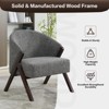 COZONY Mid Century Modern Accent Chair, Upholstered Armchair with Wood Frame for Living Room and Bedroom - 3 of 4