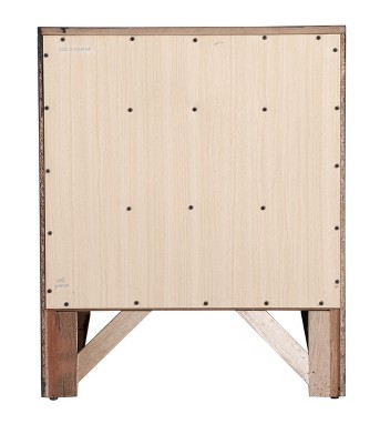 Marilla Cappuccino 3-Drawer Solid Wood Nightstand