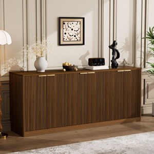 67" Modern Sideboard Buffet Cabinet, 6-Door Large Capacity Storage Cabinet for Living Room Kitchen-3irtyhousy - 1 of 4