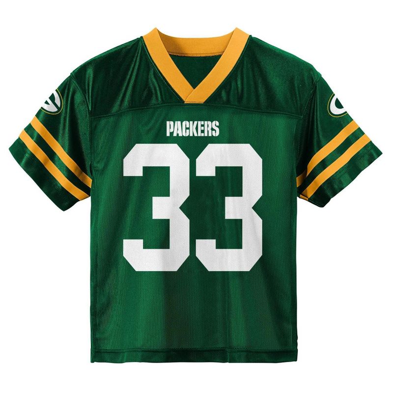 NFL Green Bay Packers Toddler Boys' Short Sleeve Jones Jersey, 2 of 4