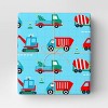 30" 50 sq ft Christmas Roll Wrap Trucks on Blue  - Wondershop™ - 2 of 3