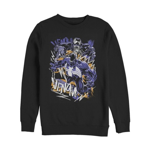 Men's Marvel Venom Graffiti Sweatshirt - Black - X Large