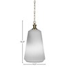 Toltec Lighting Carina 1 - Light Pendant in  New Aged Brass with 11" Opal Frosted Shade - 2 of 2