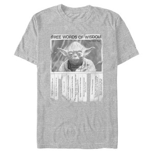 Mens Star Wars Yoda Free Words of Wisdom T Shirt - 1 of 4