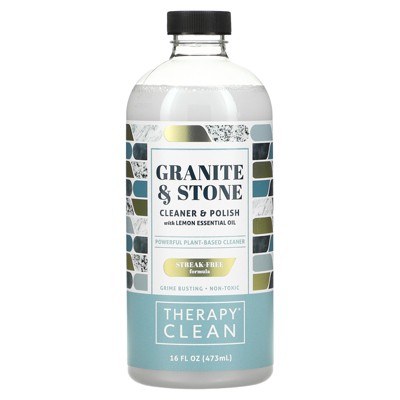 Therapy Clean Granite & Stone, Cleaner & Polish with Lemon Essential Oil, 16 fl oz (473 ml)