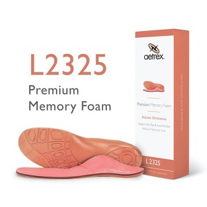 Aetrex Women's Premium Memory Foam Posted Orthotics W/ Metatarsal Support - 1 of 4