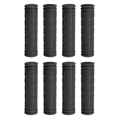 Unique Bargains Rubber Non-Slip Mushroom Bike Fit 7/8" Handlebar Grips 4.53" 4 Pairs