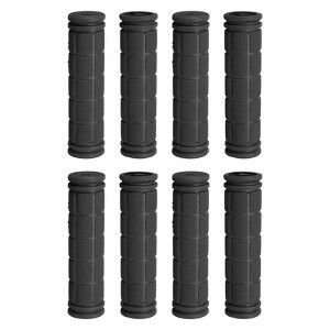 Unique Bargains Rubber Non-Slip Mushroom Bike Fit 7/8" Handlebar Grips 4.53" 4 Pairs - 1 of 4