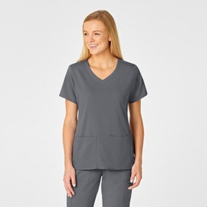 Wink PRO Women's 4 Pocket Wrap Scrub Top - 1 of 4