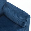 33" Corduroy Oversized Swivel Lounge Chair with Plush Cushions - 3 of 4