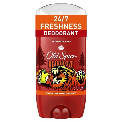 Old Spice Aluminum Free Deodorant for Men Bearglove, Crisp Orchard Scent, Twin Pack, 2x 3oz