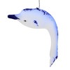 Italian Ornaments 4.5 Inch Delfrost Twinklefin Translucent Dolphin Tree Ornaments - 3 of 4