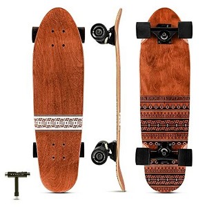 Magneto Complete Skateboard | 27.5" x 7.5", Canadian Maple Double Kick Concave Deck | For Beginners, Teens & Adults (Bamboo) - 1 of 4
