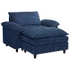 NicBex Couches for Living Room Oversized Single Sofa Couch Accent Chair Lounge Chair Upholstered Armchair with Removable Footrest for Bedroom - 4 of 4