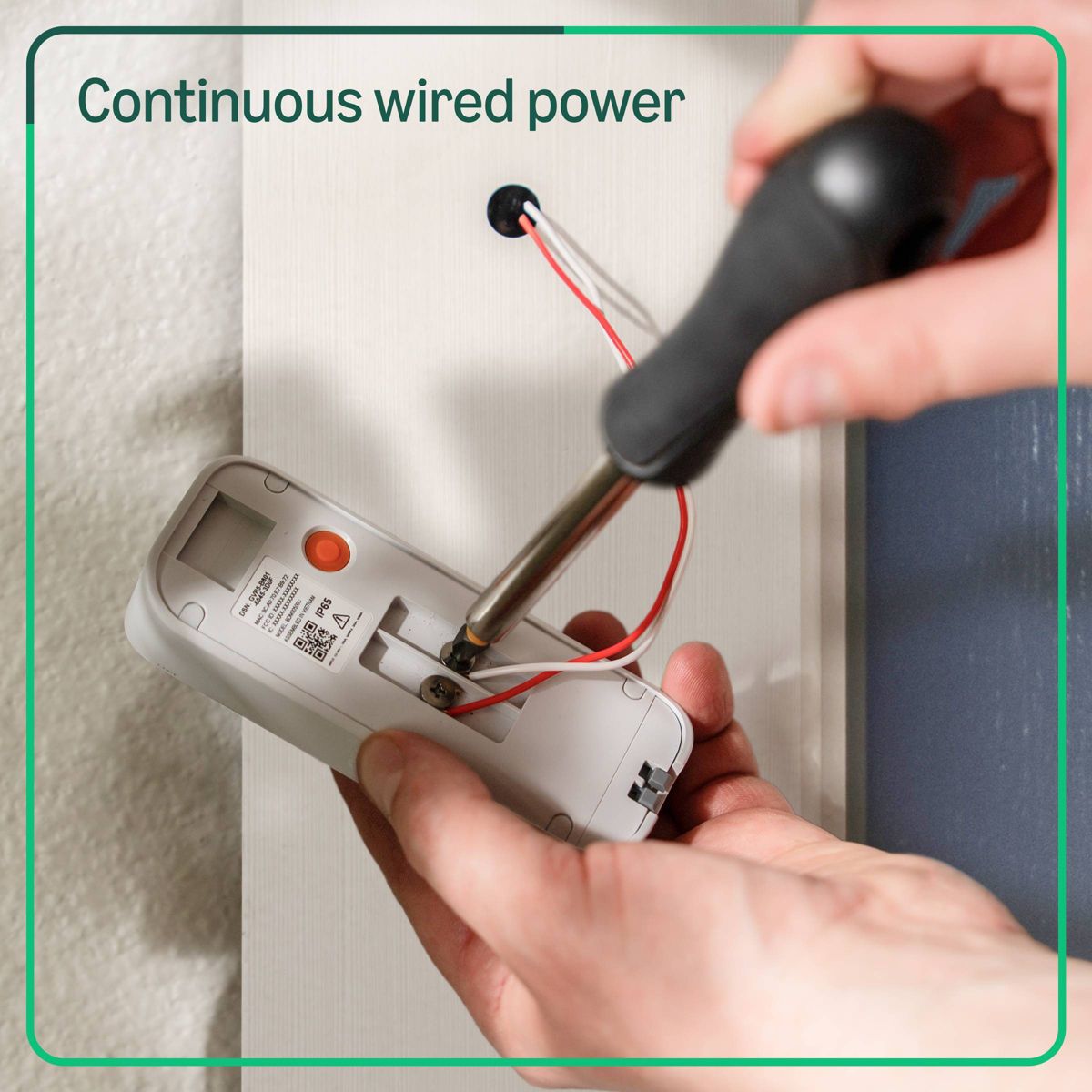 Blink Wired Doorbell 2K+ (White). Head to Toe 2K video doorbell, Continuous hardwired power - thumbnail 3