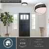 VAXCEL Anson 13.5-in W Integrated LED Black Mesh Flush Mount Ceiling Light Fixture White Shade - 2 of 4
