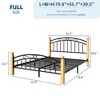 COZONY Metal Platform Bed Frame with Headboard & Footboard, Heavy-Duty Steel Slat Support, Under-Bed Storage, No Box Spring Needed, Easy Assembly - 2 of 4