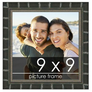 PosterPalooza | 9x9 Modern Bamboo Picture Frame, UV Acrylic, 5 Finishes - 1 of 4