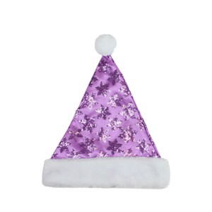 Northlight Gold and Black Leopard Print  Adult Christmas Santa Hat Costume Accessory - One Size - 1 of 1