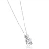 Pompeii3 3/8Ct Oval Natural Diamond Solitaire Pendant 14k White or Yellow Gold Necklace - 2 of 3