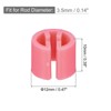 Unique Bargains Fit 0.14 Inch Rod Clothes Hanger Color Coding Markers Blank Tags 150 Pcs - 2 of 4
