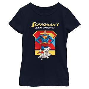 Girls Superman Best Friends T Shirt - 1 of 4