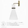 Modway Starlight 1-Light Wall Sconce – Contemporary Globe Shade with Brass Finish, Modern Bedroom or Hallway Fixture - 3 of 4