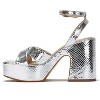 Andrea Platform Sandals Metallic Look 54763 - 3 of 4