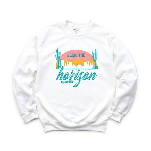 Simply Sage Market Women's Graphic Sweatshirt Seek The Horizon - 1 of 3