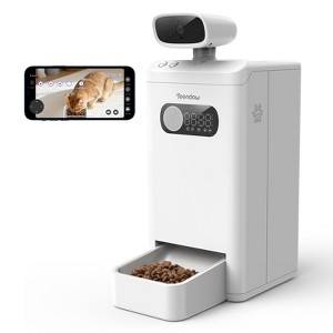 Teendow AI Automatic Cat Feeder with Camera & AI Subscription, 3.5L, 4MP HD Video with Night Vision, Two-Way Audio & Laser Play for Cats & Dogs - 1 of 4