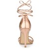 Allegra K Women's Open Toe Lace Up Stiletto Heels Sandals - 4 of 4