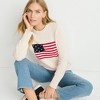 Lands' End Women's Cotton Drifter Crew Neck Sweater - Embroidered - 4 of 4