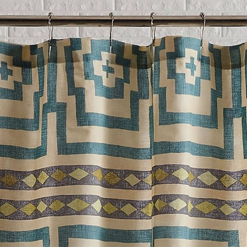 Hypnotic Shower Curtain Blue - Jungalow by Justina Blakeney, 4 of 5