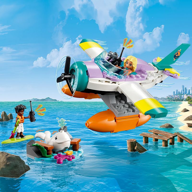 LEGO Friends Sea Rescue Plane Creative Building Toy 41752, 4 of 9