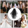 Unique Bargains Comb Wedding Veil Black 1 Pc - 4 of 4