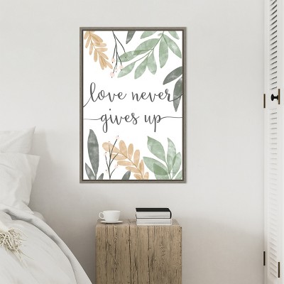 Sage Sayings III Distressed Greywash Framed Canvas Wall Art